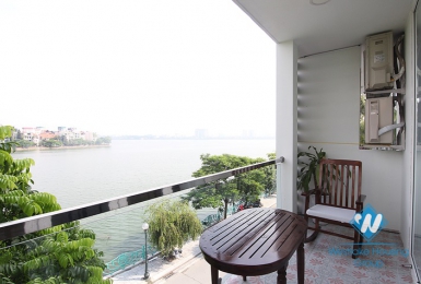 Lake view and modern apartment for rent in Tay Ho district 